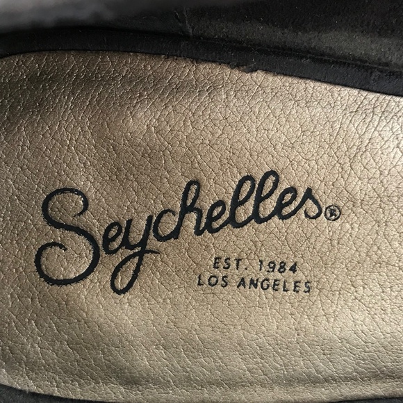 SEYCHELLES Chunky Heel Suede Pointed Toe Heels Gray Women’s Size 9 - Picture 12 of 16